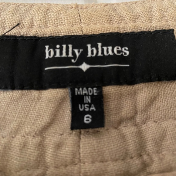 Billy Blues, size 6, linen capri pants - Picture 4 of 13